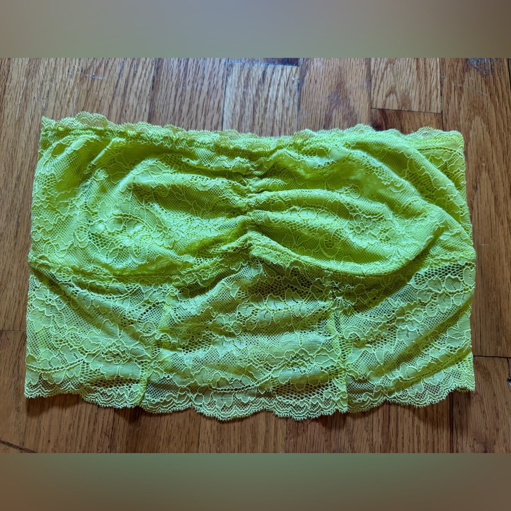 American Eagle Outfitters Neon Lace Bandeau - S